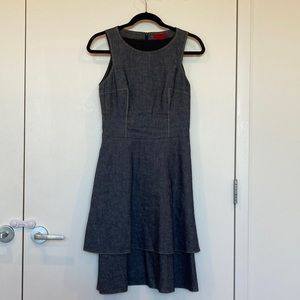 Hugo Boss linen / cotton blend midi dress